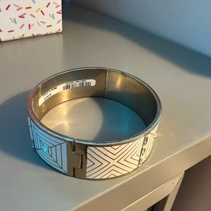 Henri Bendel Gold and Ivory Cuff Bracelet 148$